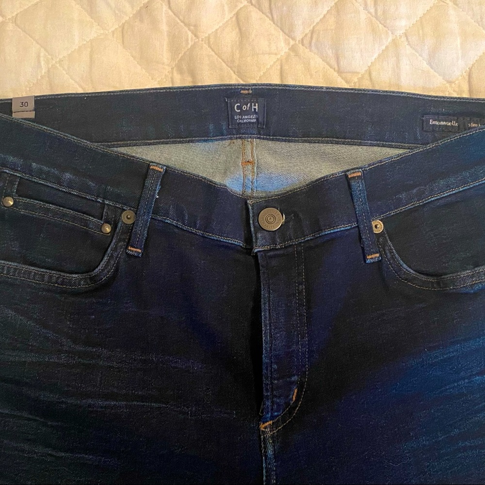 Citizens of Humanity Emmannuelle Slim Boot jeans. Size 30. Worn once. Dark wash.